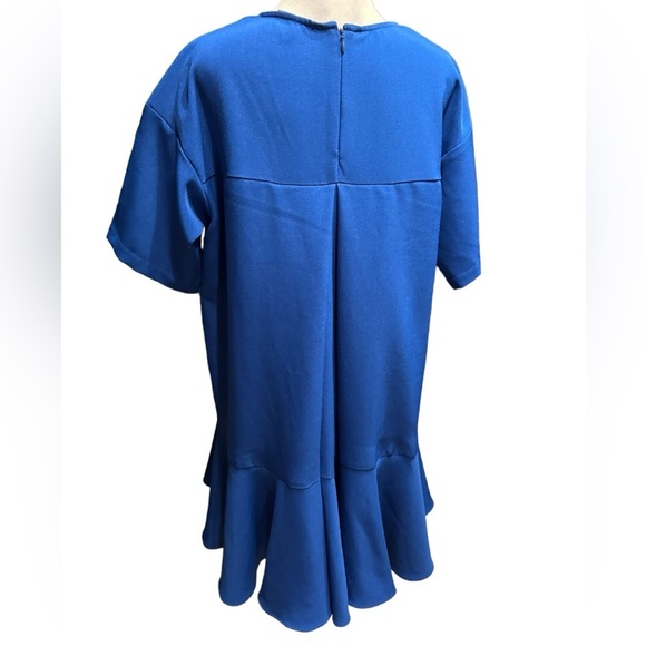 Adrianna Papell blue oversized style dress size M - Picture 3 of 14
